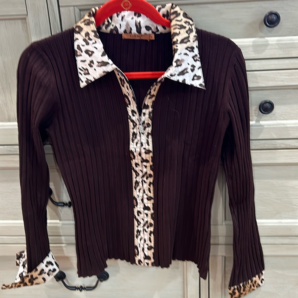 Belldini leopard print sweater